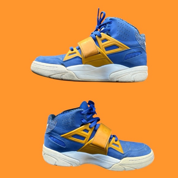 Adidas Mutombo TR Block Vivid Blue Gold Men’s size 10 D65544 - Picture 3 of 8